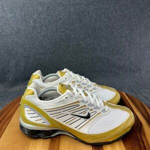 Nike Shox Go Womens 8.5 White Gold Vintage 2005 Running Shoes 311124-102